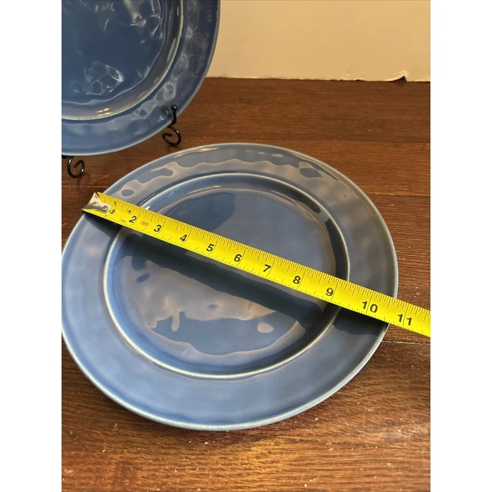 Pottery‎ Barn Cambria Blue Made In Portugal 10.5